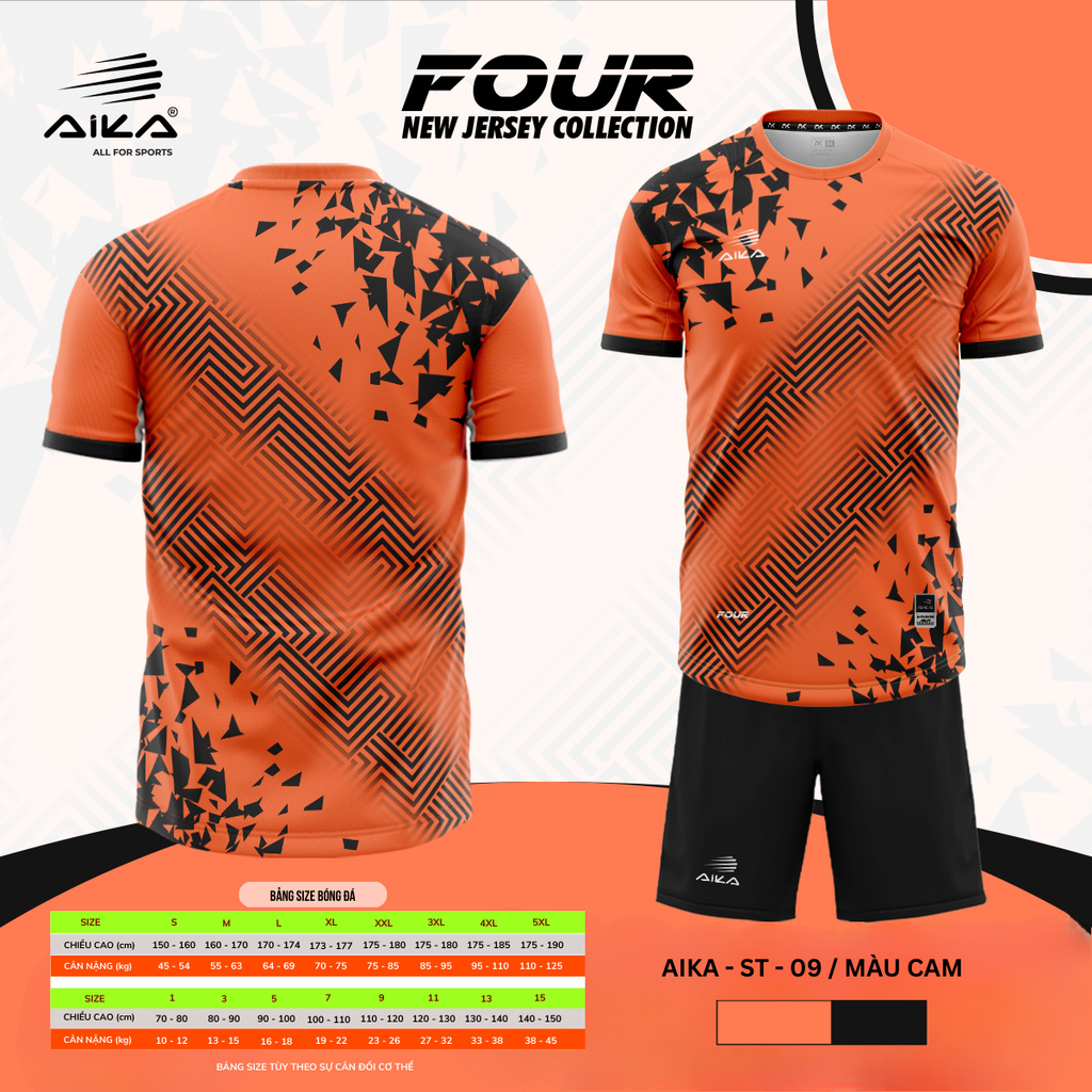 Quần Áo Bóng Đá Aika Siêu Tốc 14 - FOUR