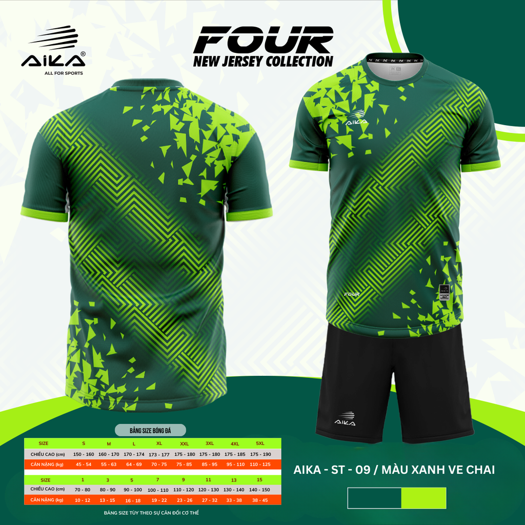 Quần Áo Bóng Đá Aika Siêu Tốc 14 - FOUR