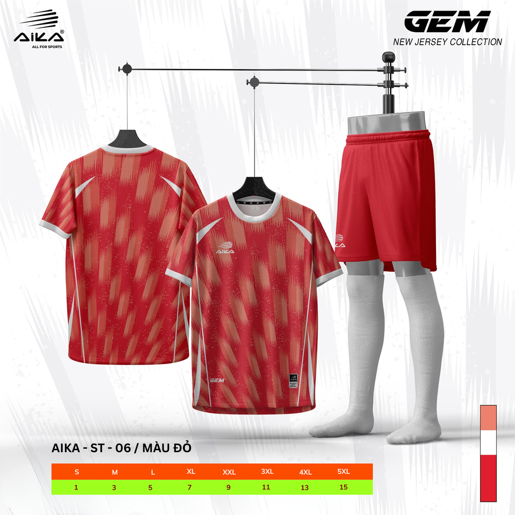 Quần Áo Bóng Đá Aika Siêu Tốc 03 - GEM