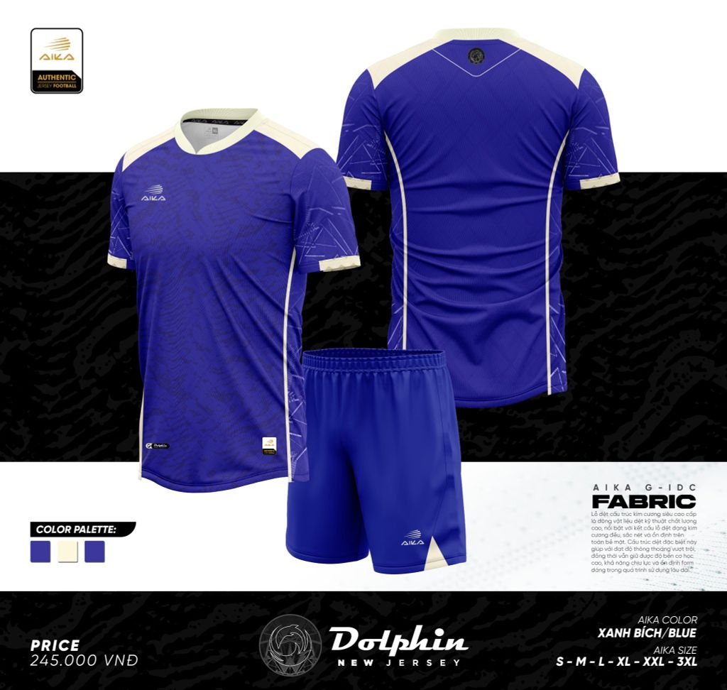 Quần Áo Bóng Đá Aika Cao Cấp AIKA DOLPHIN