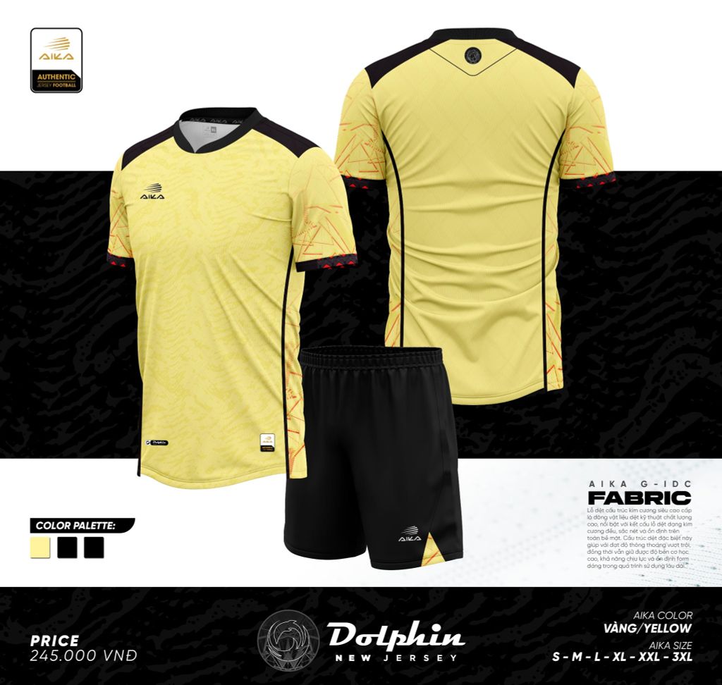 Quần Áo Bóng Đá Aika Cao Cấp AIKA DOLPHIN