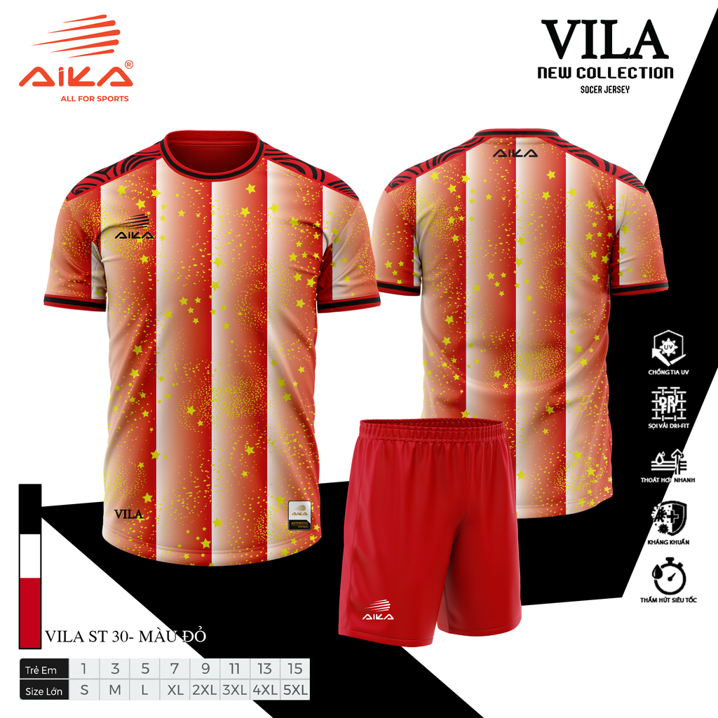 Quần Áo Bóng Đá Aika Siêu Tốc 30  - VILA