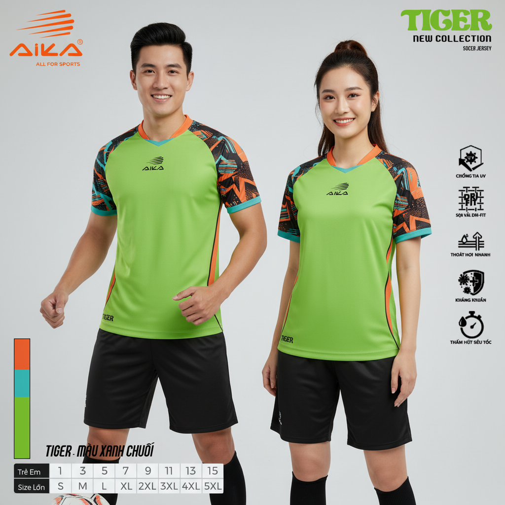 Quần Áo Bóng Đá Aika Siêu Tốc 23 - TIGER