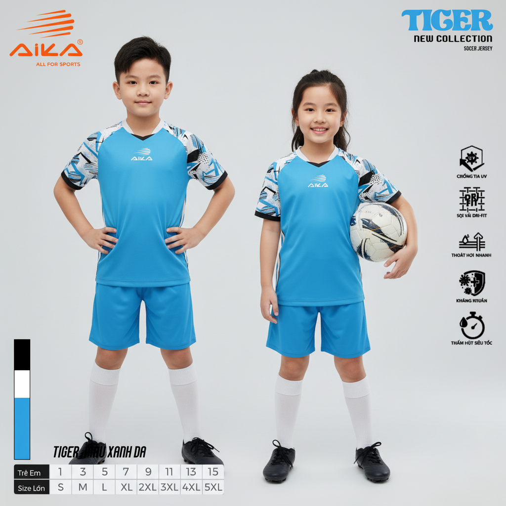Quần Áo Bóng Đá Aika Siêu Tốc 23 - TIGER