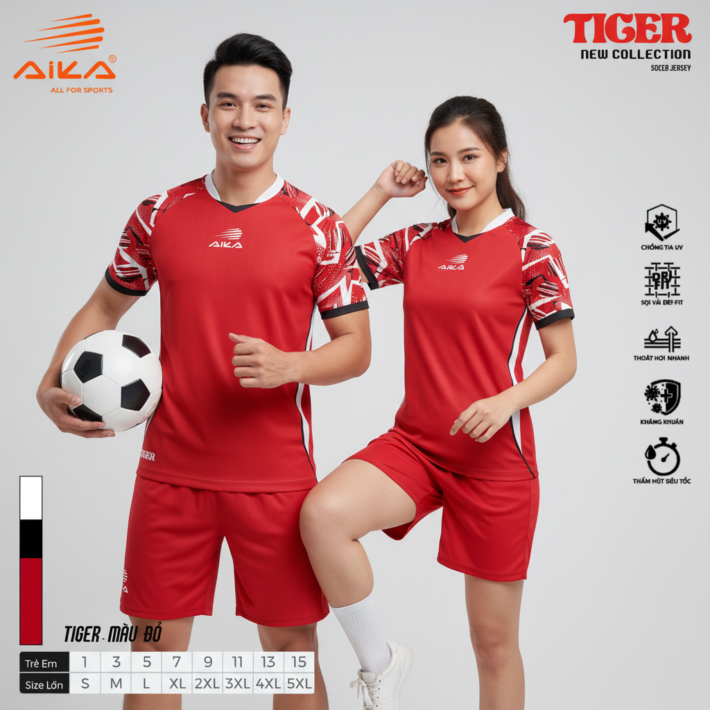 Quần Áo Bóng Đá Aika Siêu Tốc 23 - TIGER