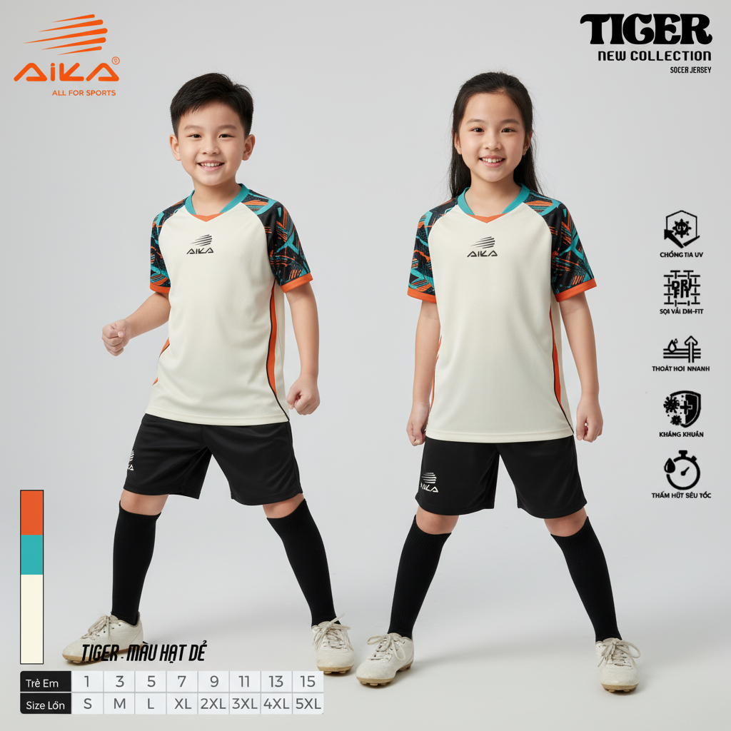Quần Áo Bóng Đá Aika Siêu Tốc 23 - TIGER
