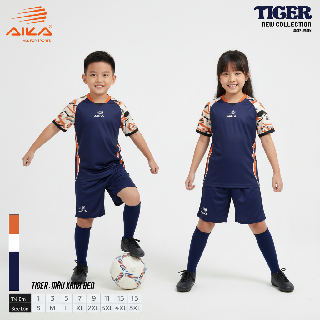 Quần Áo Bóng Đá Aika Siêu Tốc 23 - TIGER