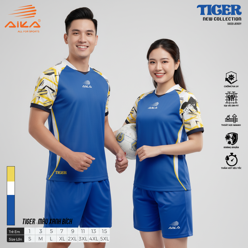Quần Áo Bóng Đá Aika Siêu Tốc 23 - TIGER