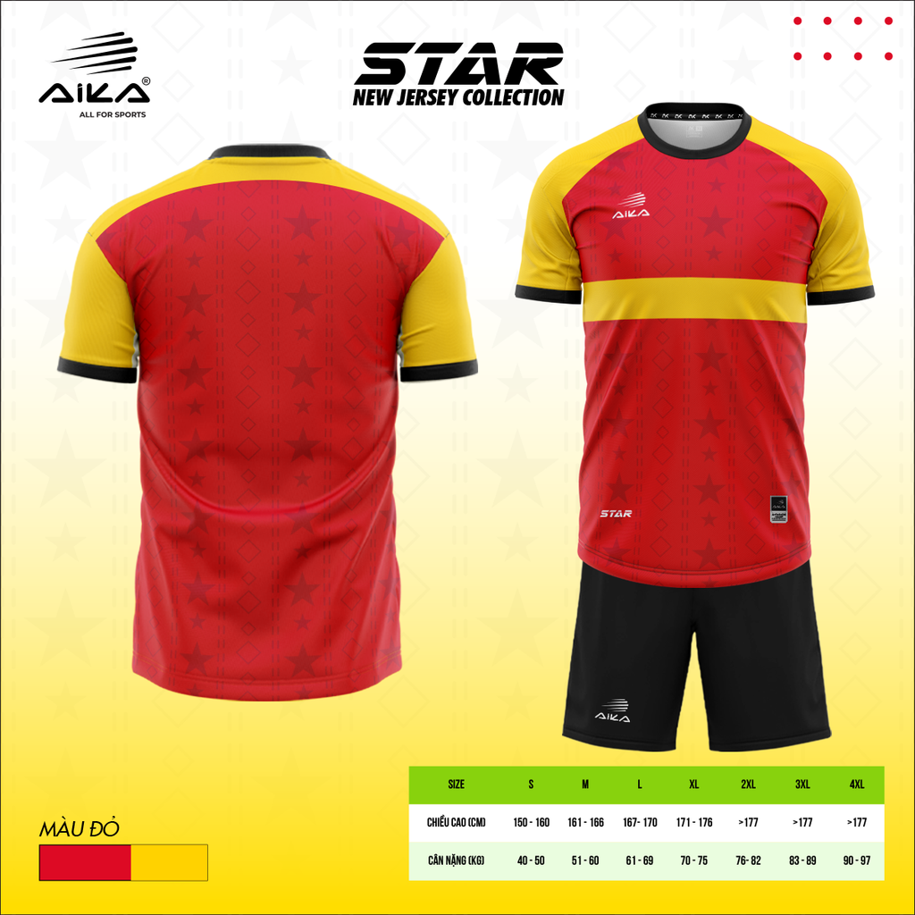 Quần Áo Bóng Đá Aika Siêu Tốc 16 - STAR