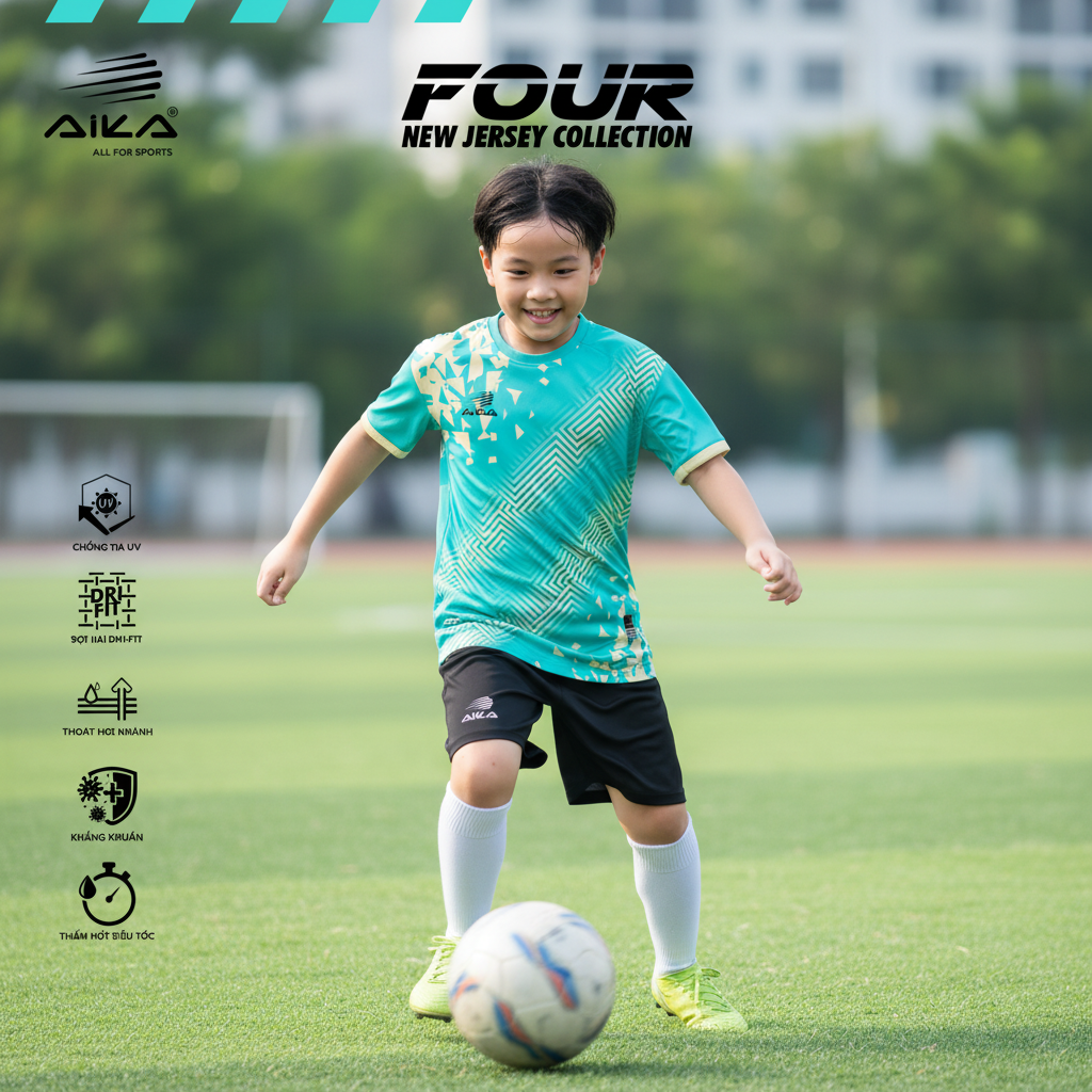 Quần Áo Bóng Đá Aika Siêu Tốc 14 - FOUR