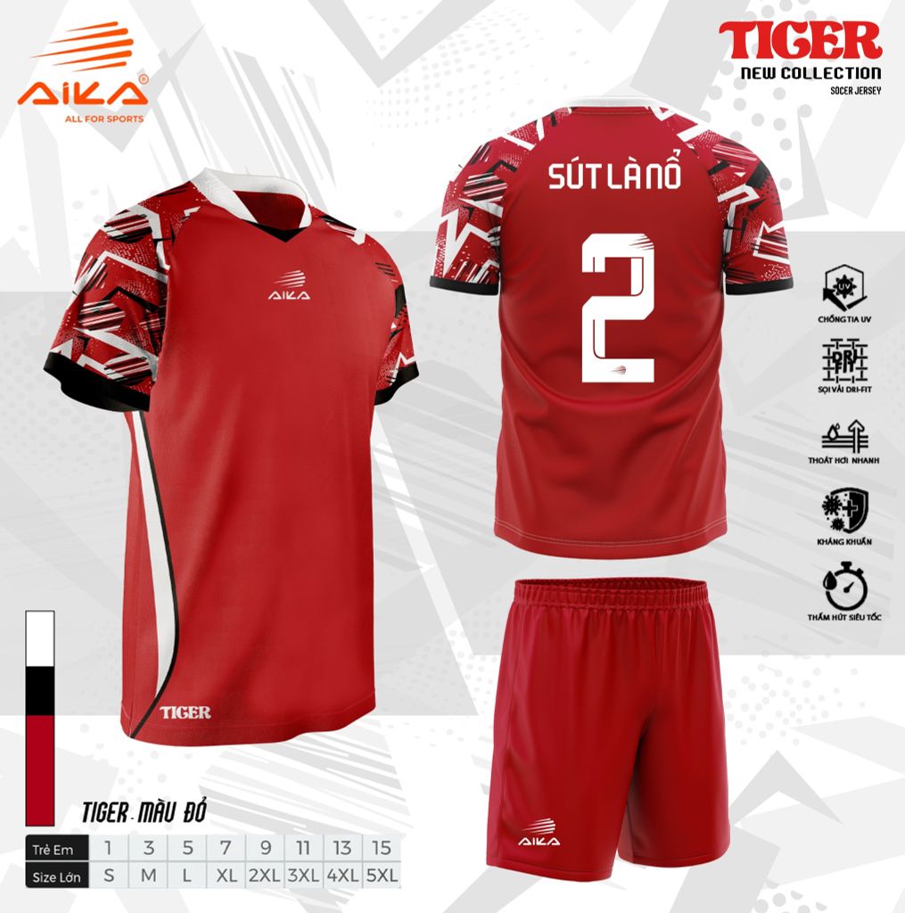 Quần Áo Bóng Đá Aika Siêu Tốc 23 - TIGER