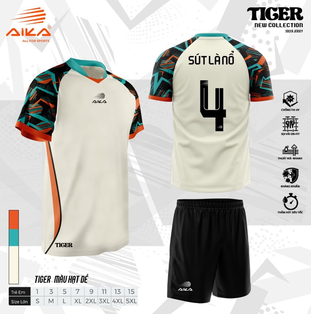 Quần Áo Bóng Đá Aika Siêu Tốc 23 - TIGER