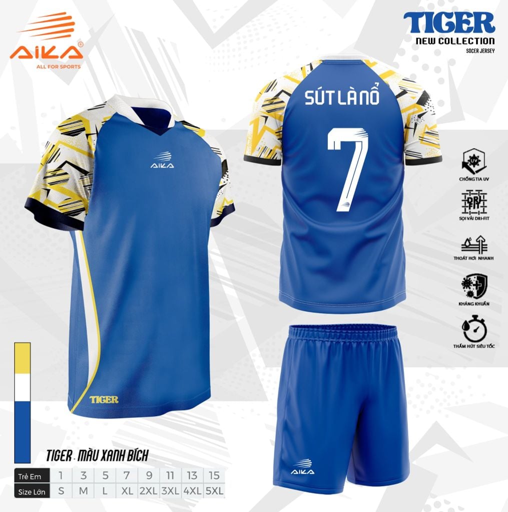 Quần Áo Bóng Đá Aika Siêu Tốc 23 - TIGER