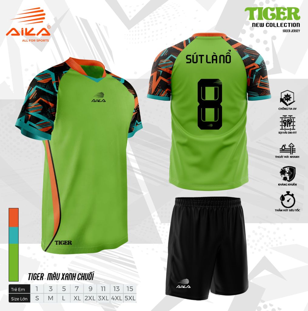 Quần Áo Bóng Đá Aika Siêu Tốc 23 - TIGER