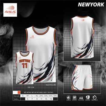 Bộ Áo Bóng Rổ Aika ST NEWOYRK