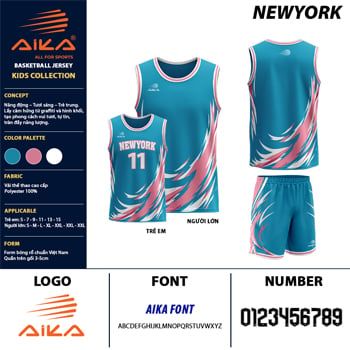 Bộ Áo Bóng Rổ Aika ST NEWOYRK