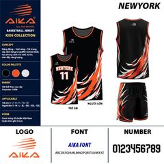 Bộ Áo Bóng Rổ Aika ST NEWOYRK