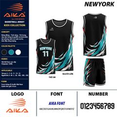 Bộ Áo Bóng Rổ Aika ST NEWOYRK