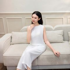 Bộ Đồ Mùa Hè Nữ Áo Sát Nách Quần Lửng Tơ Gân Lamode LST031AS0