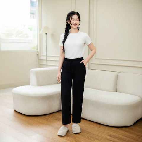 Quần Rời Nữ Đũi Nhăn Lamode LPA002AS0