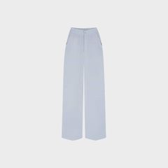 Bộ đồ nữ áo sát nách cổ sen quần suông dài đũi tơ Lamode LST038AS0
