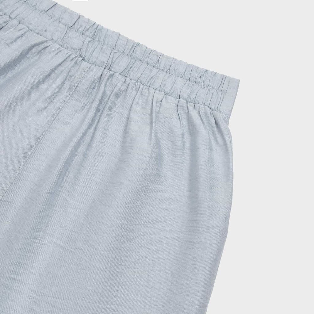 Bộ đồ nữ áo sát nách cổ sen quần suông dài đũi tơ Lamode LST038AS0