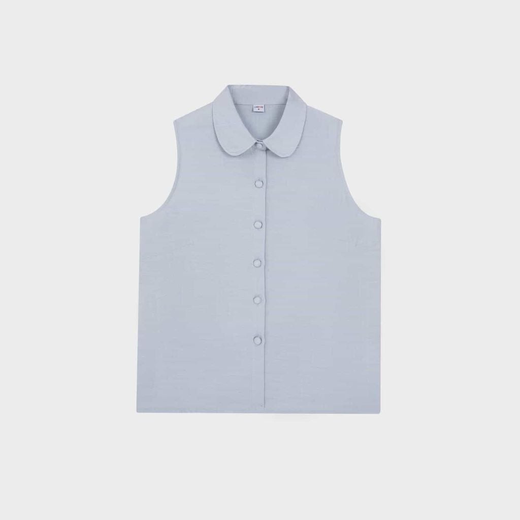 Bộ đồ nữ áo sát nách cổ sen quần suông dài đũi tơ Lamode LST038AS0