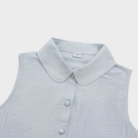 Bộ đồ nữ áo sát nách cổ sen quần suông dài đũi tơ Lamode LST038AS0