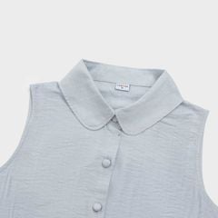 Bộ đồ nữ áo sát nách cổ sen quần suông dài đũi tơ Lamode LST038AS0