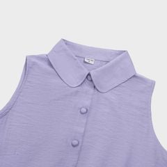 Bộ đồ nữ áo sát nách cổ sen quần suông dài đũi tơ Lamode LST038AS0