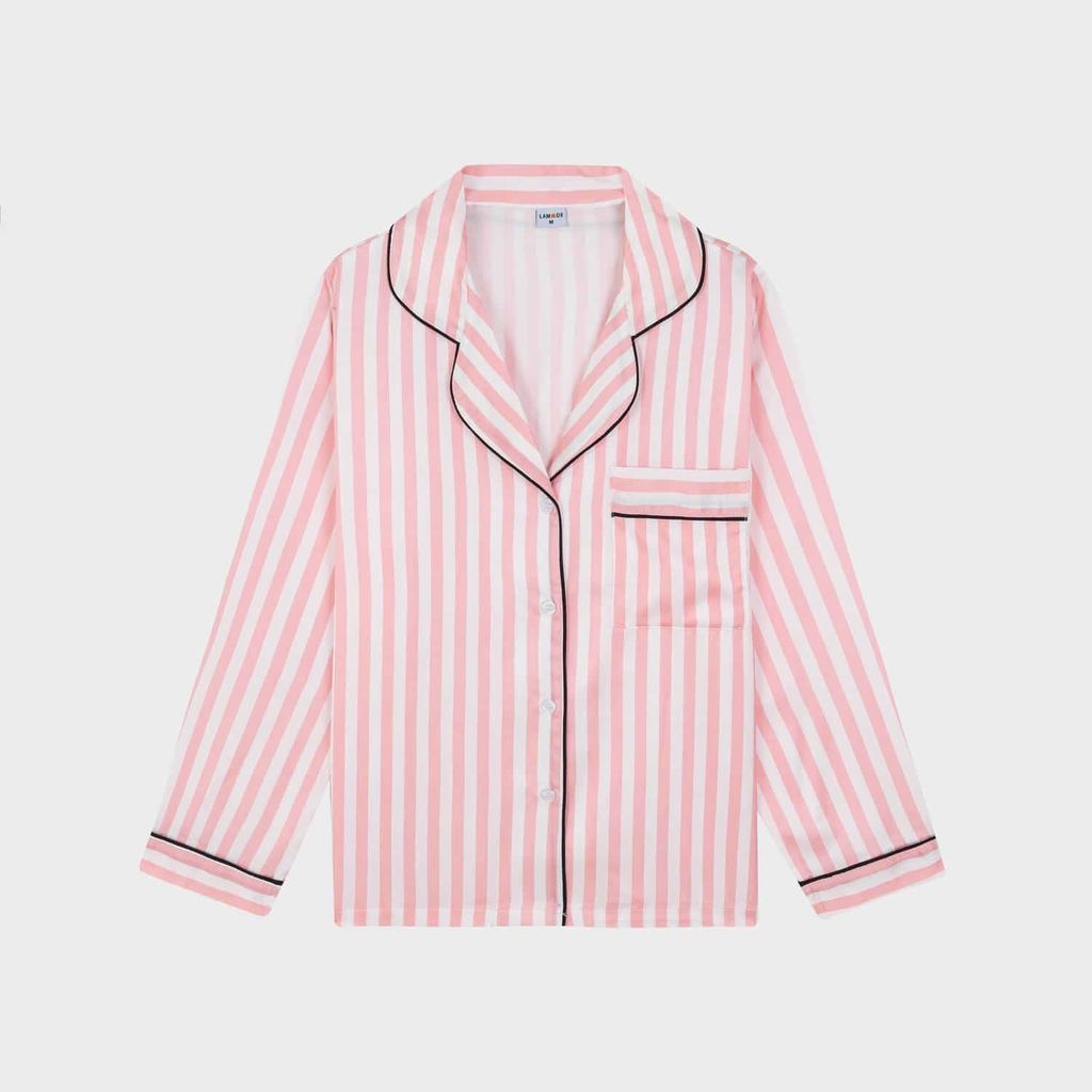 Bộ đồ Pijama dài tay nữ Lamode họa tiết kẻ LLH002EDP01