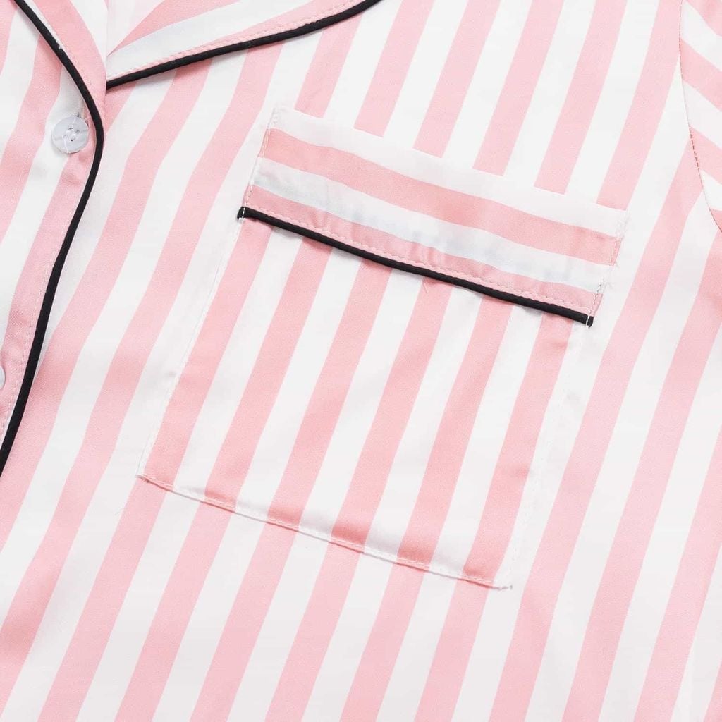 Bộ đồ Pijama dài tay nữ Lamode họa tiết kẻ LLH002EDP01