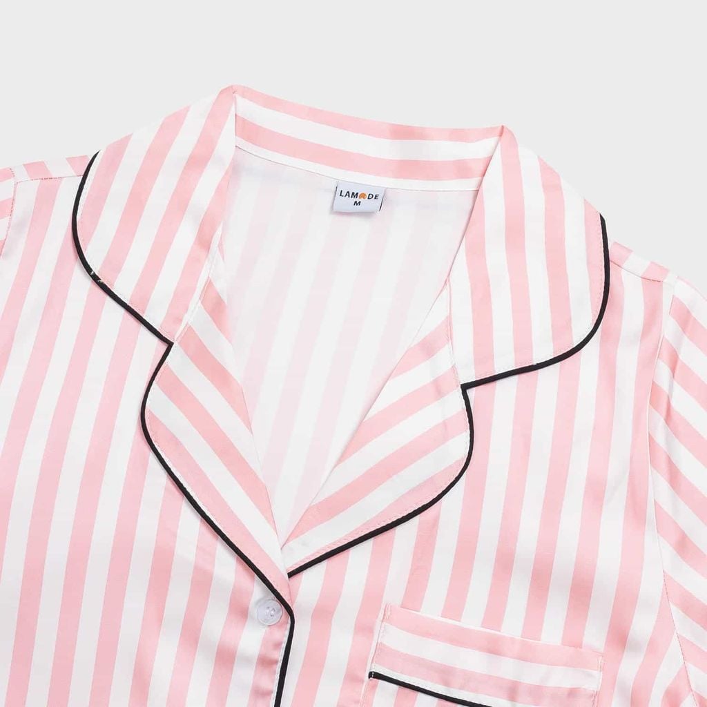 Bộ đồ Pijama nữ lụa latin tay ngắn quần đùi Lamode LST001EDP01