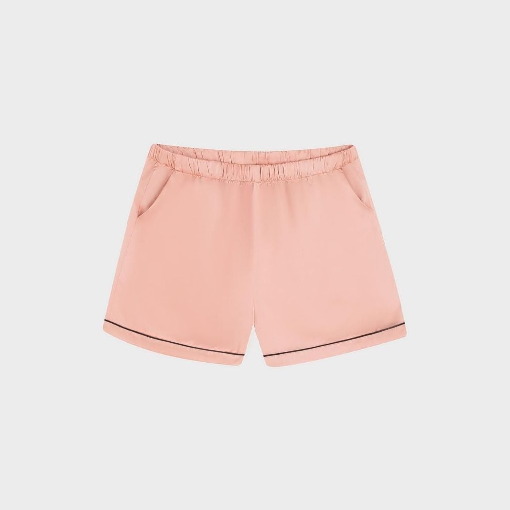 Bộ Đồ Nữ Lamode Pijama ngắn tay lụa satin mềm mát LST051MAH0