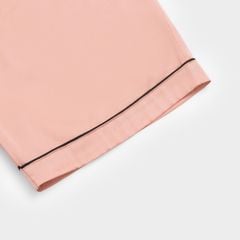 Bộ Đồ Nữ Lamode Pijama ngắn tay lụa satin mềm mát LST051MAH0