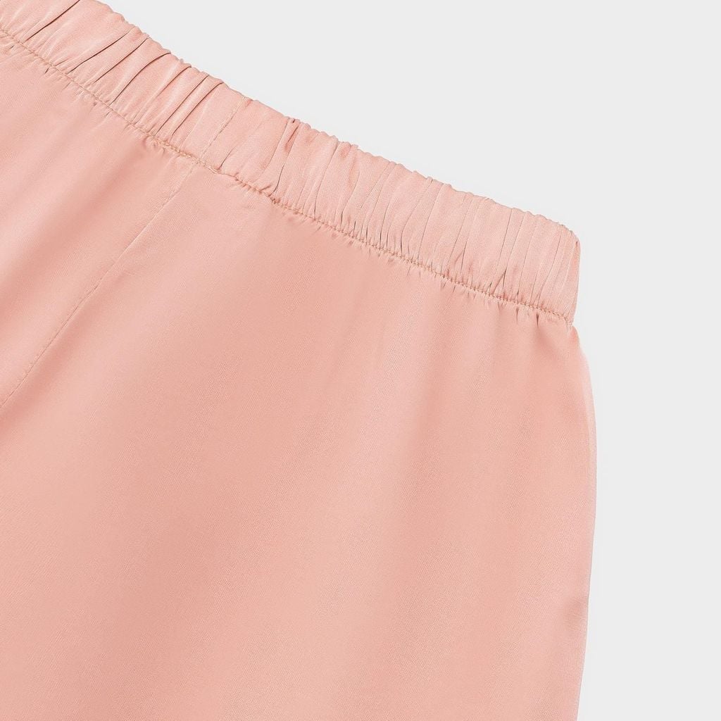 Bộ Đồ Nữ Lamode Pijama ngắn tay lụa satin mềm mát LST051MAH0