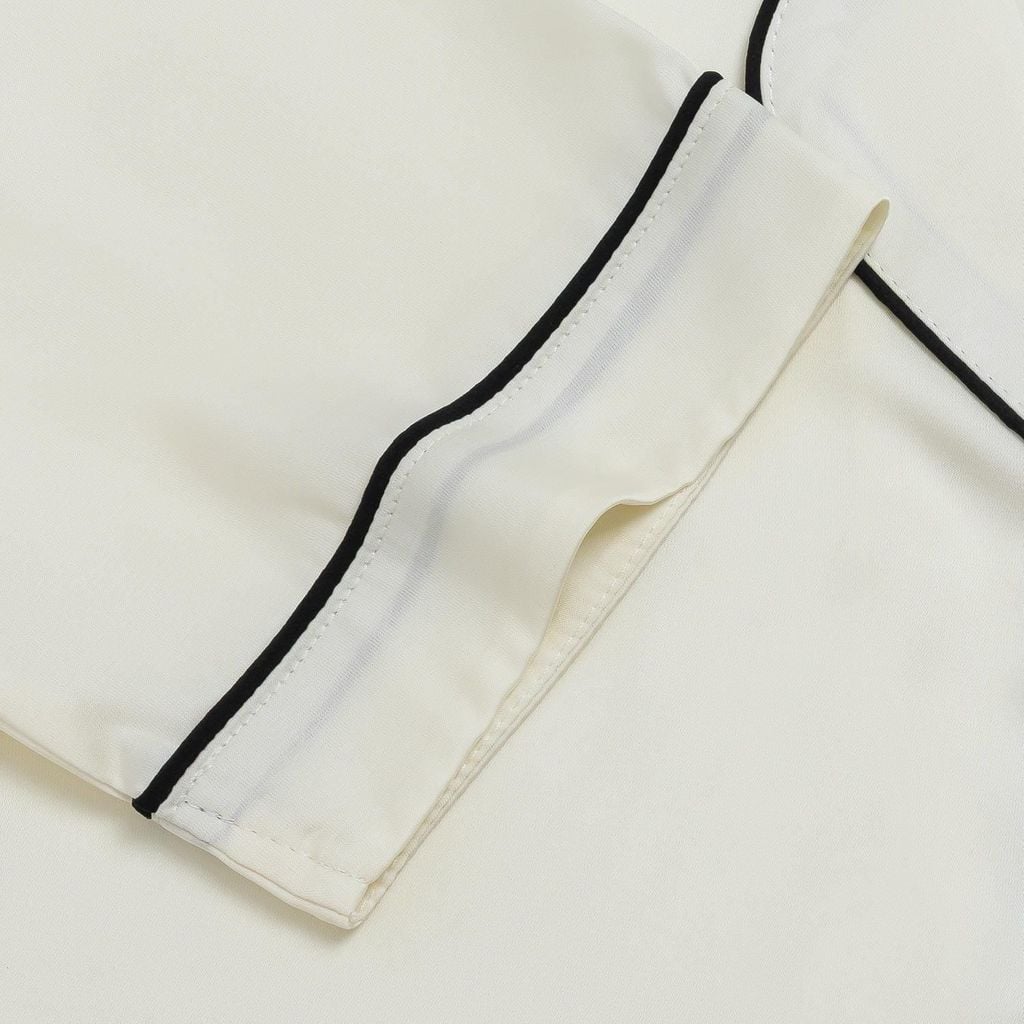 Bộ Đồ Nữ Lamode Pijama ngắn tay lụa satin mềm mát LST051MAH0