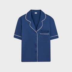 Bộ Đồ Nữ Lamode Pijama ngắn tay lụa satin mềm mát LST051MAH0