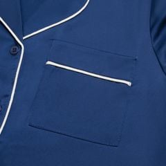 Bộ Đồ Nữ Lamode Pijama ngắn tay lụa satin mềm mát LST051MAH0