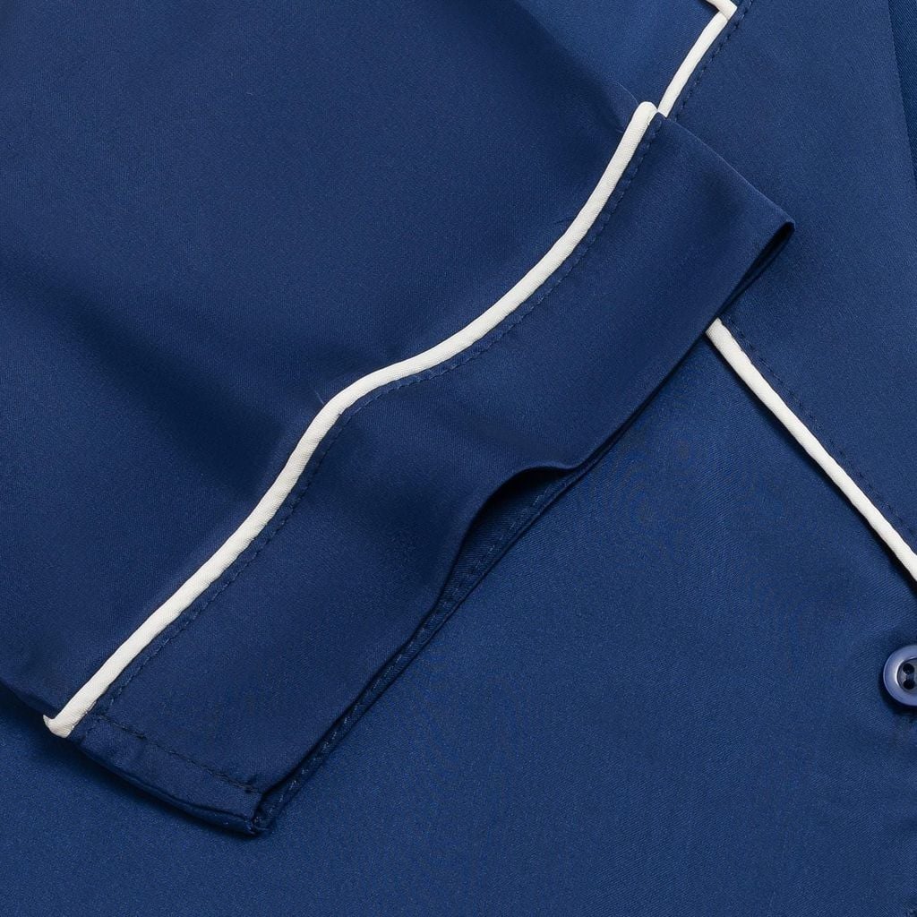 Bộ Đồ Nữ Lamode Pijama ngắn tay lụa satin mềm mát LST051MAH0