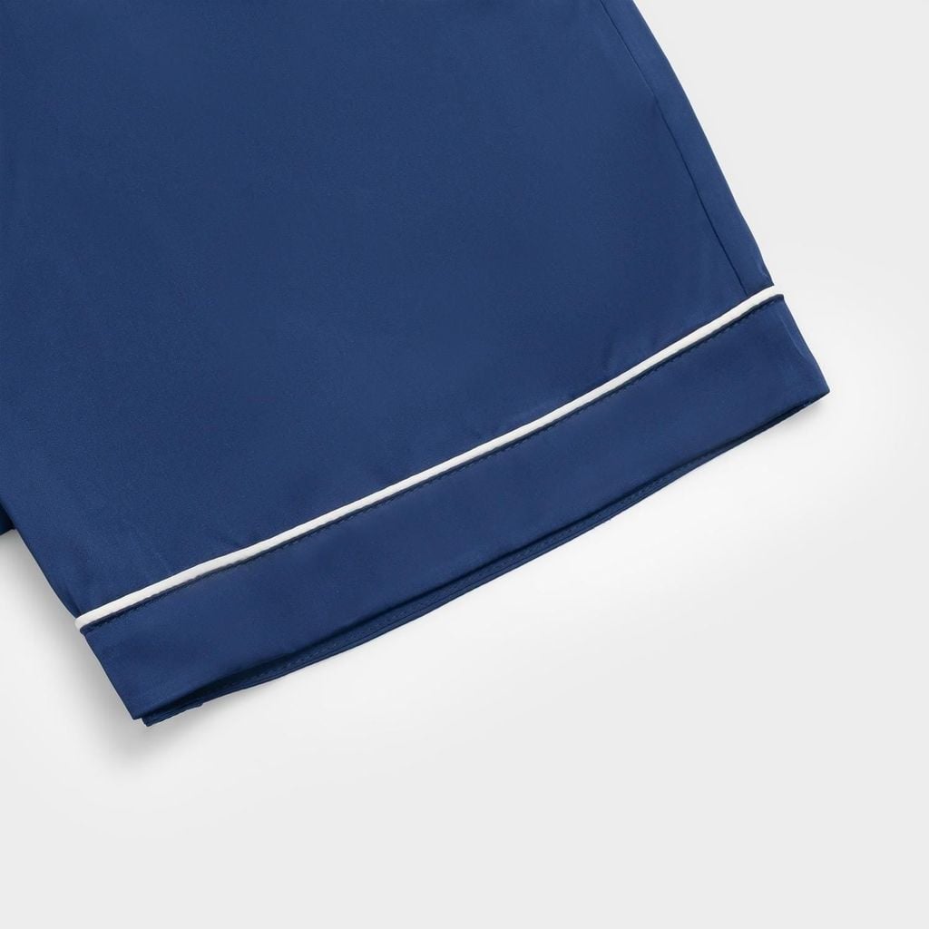 Bộ Đồ Nữ Lamode Pijama ngắn tay lụa satin mềm mát LST051MAH0