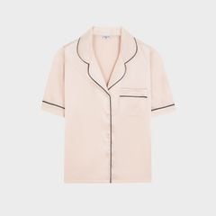 Bộ Đồ Nữ Lamode Pijama ngắn tay lụa satin mềm mát LST051MAH0