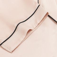 Bộ Đồ Nữ Lamode Pijama ngắn tay lụa satin mềm mát LST051MAH0