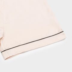Bộ Đồ Nữ Lamode Pijama ngắn tay lụa satin mềm mát LST051MAH0