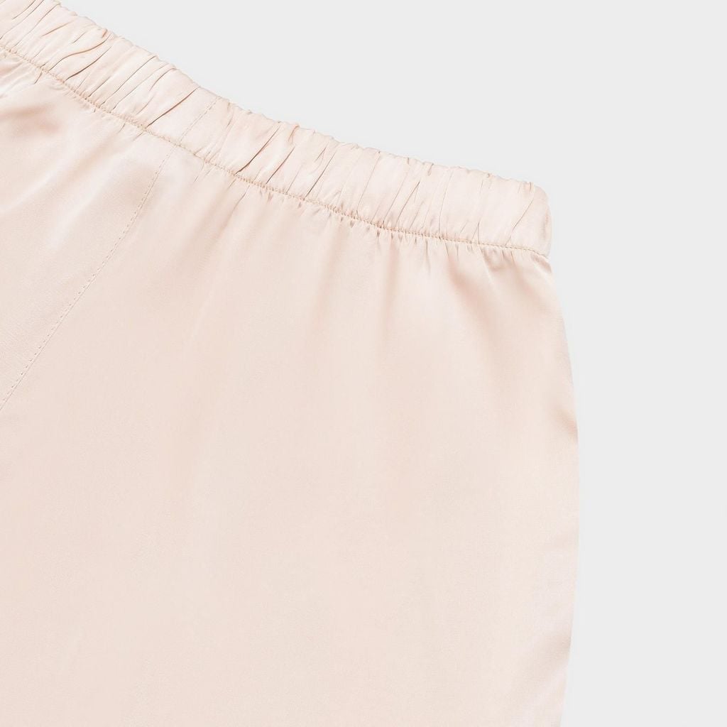 Bộ Đồ Nữ Lamode Pijama ngắn tay lụa satin mềm mát LST051MAH0