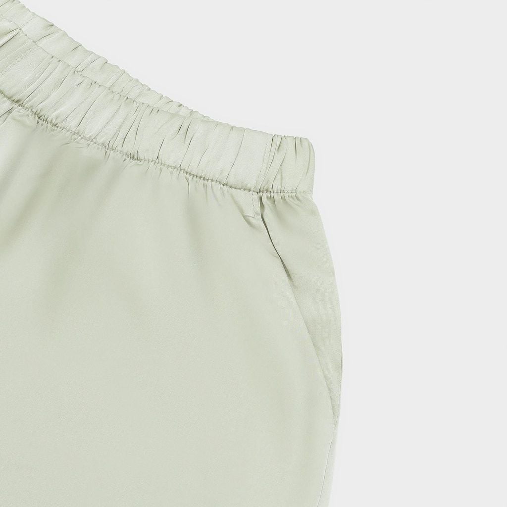 Bộ Đồ Nữ Lamode Pijama ngắn tay lụa satin mềm mát LST051MAH0