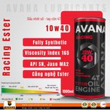  NHỚT AVANA RACING ESTER 10W40 1000ML 
