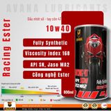 NHỚT AVANA RACING ESTER 10W40 800ML 