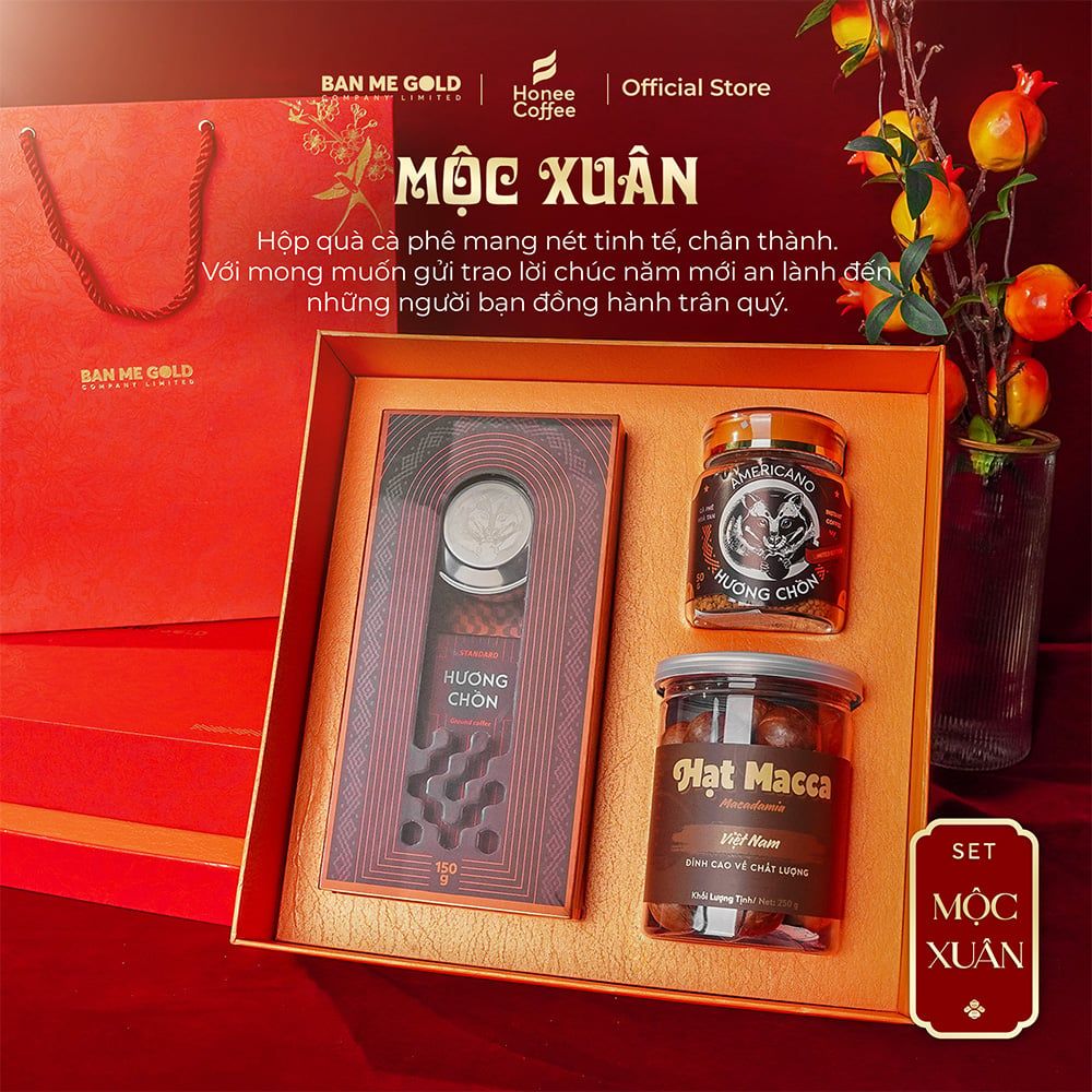 Hộp Quà Tết Mộc Xuân - Hộp quà Tết cao cấp chính hãng Ban Me Gold