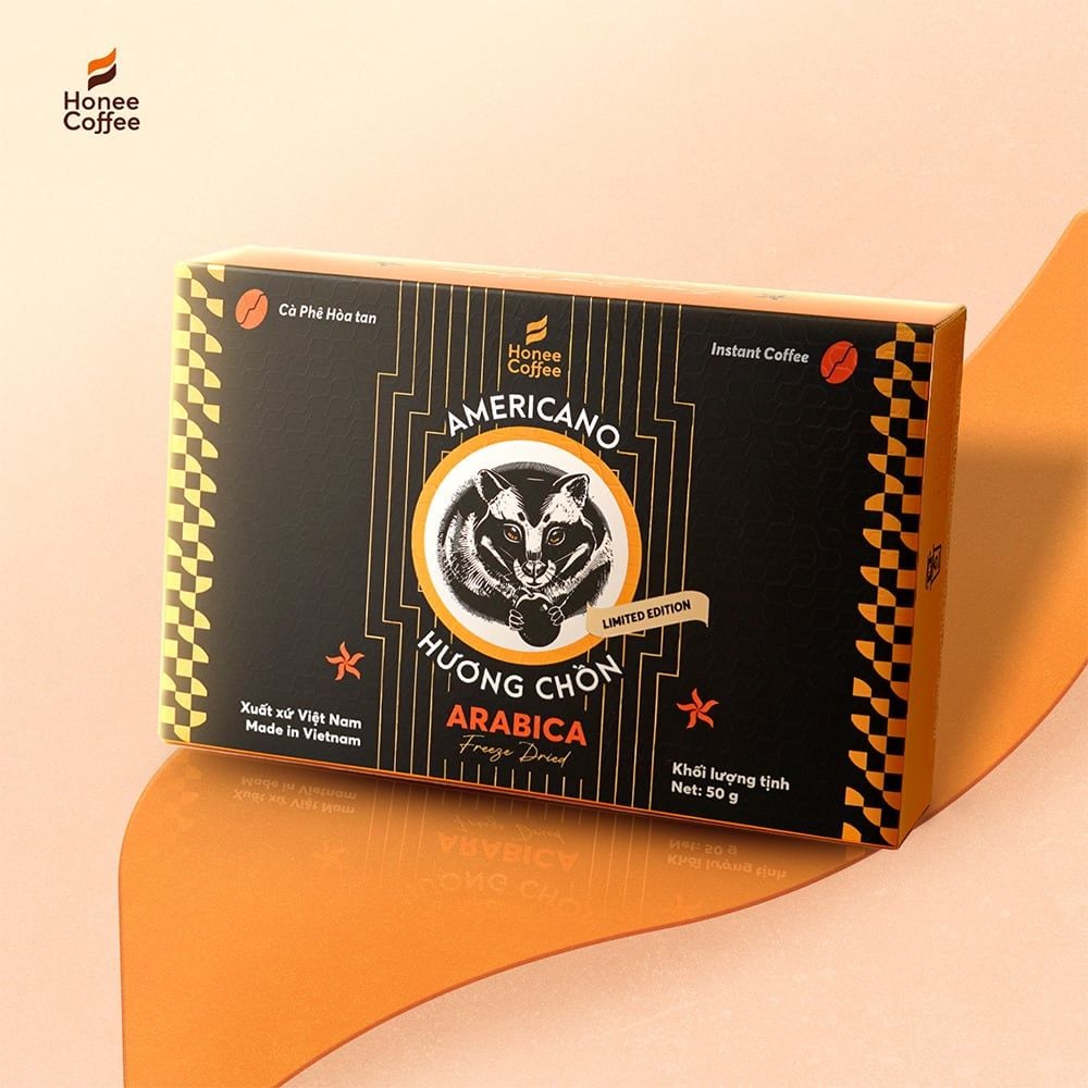 Cà Phê Hòa Tan Sấy Lạnh Arabica Gói - Gu nhẹ nhàng - Hộp 50g (20 gói) Tiện lợi mang đi du lịch - Ban Me Gold
